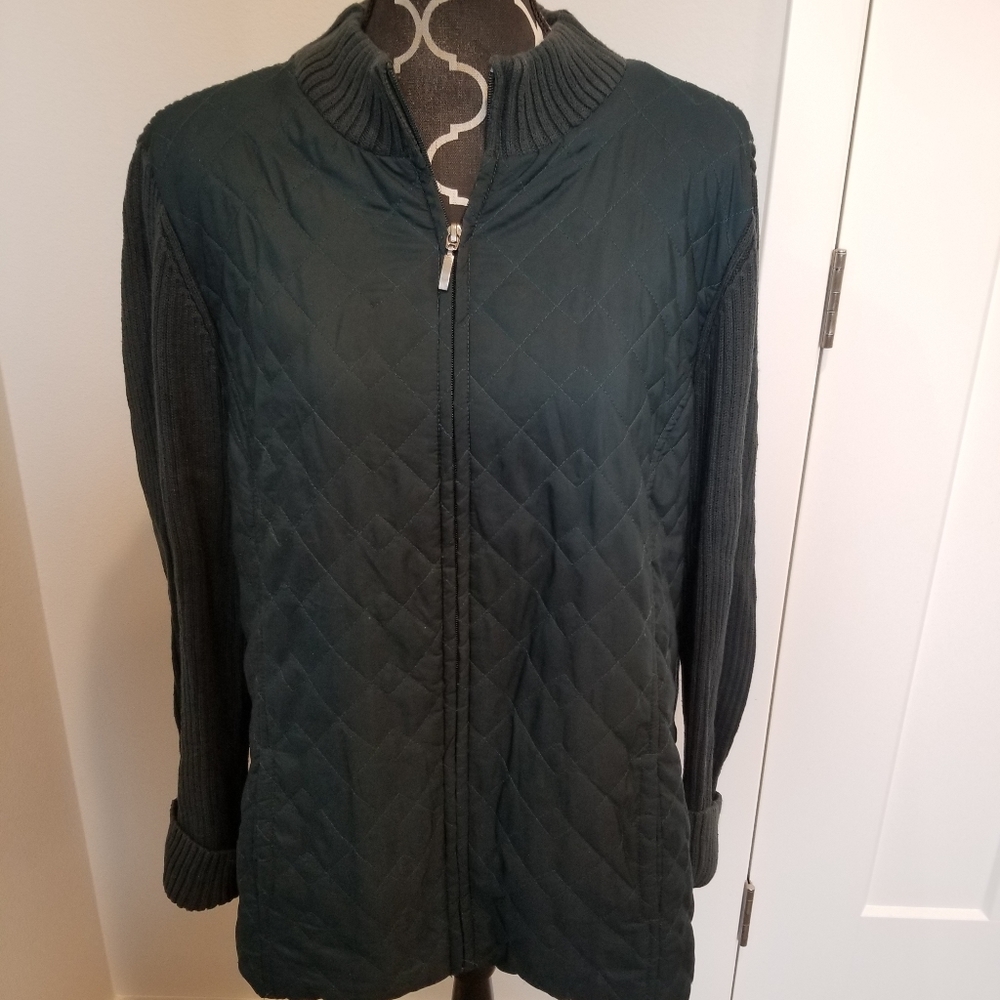 Croft & Barrow Green Quilted Jacket